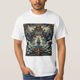 Camiseta Básica Masculina Escura Chaos Coordinator T-shirt