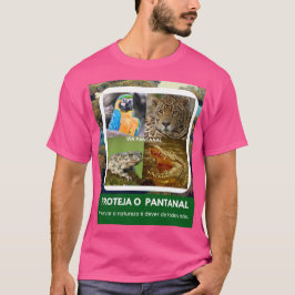 Camiseta Básica Masculina Escura Pantanal T-shirt