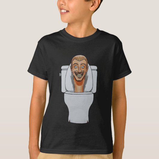 Camiseta básica para niños skibidi toliet t-shirt (Voorkant)