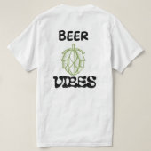 Camiseta Beer Vibes Lupulo Cerveja  T-shirt (Design achterkant)
