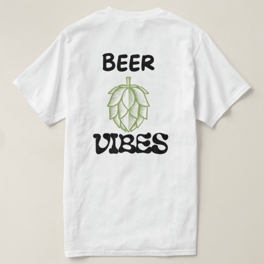 Camiseta Beer Vibes Lupulo Cerveja  T-shirt (Design achterkant)