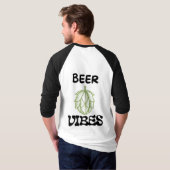 Camiseta Beer Vibes Lupulo Cerveja  T-shirt (Achterkant volledig)