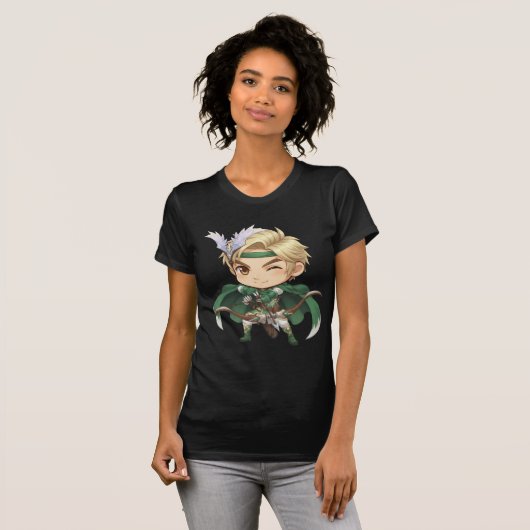 Camiseta Bella+Canvas Atirador Chibi [M] T-shirt (Voorkant volledig)