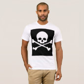 Camiseta Bella+Canvas Bandeira Pirata Clássica T-shirt (Voorkant volledig)