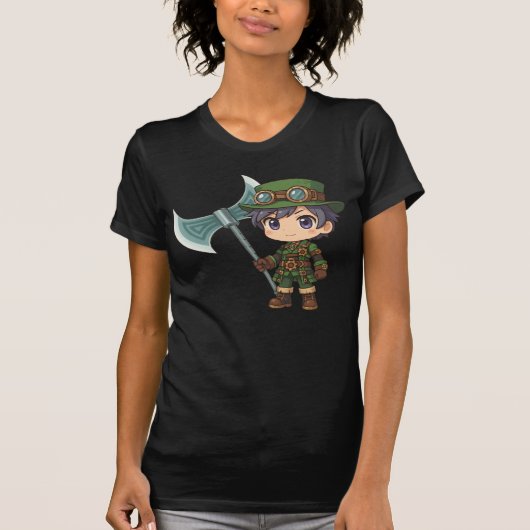 Camiseta Bella+Canvas Cavaleiro Steampunk T-shirt (Voorkant)