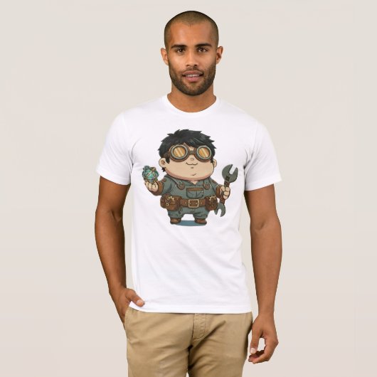 Camiseta Bella+Canvas Gênio Forjador T-shirt (Voorkant volledig)