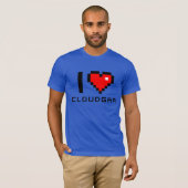 Camiseta Bella Canvas I love CLOUDGAR T-shirt (Voorkant volledig)