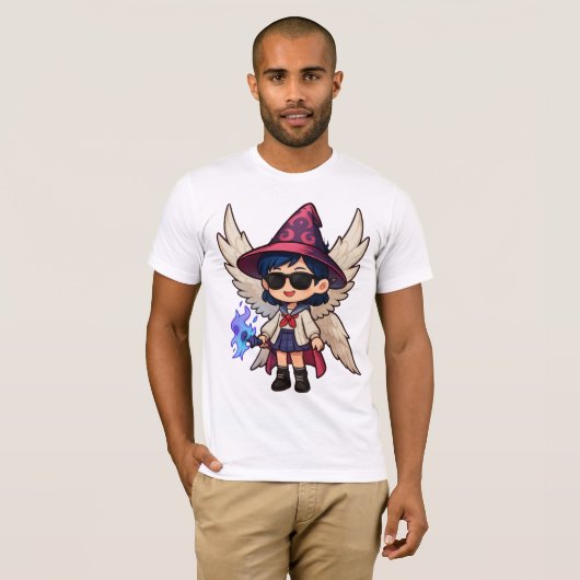 Camiseta Bella+Canvas Zuzu Anjo Mágico T-shirt (Voorkant volledig)