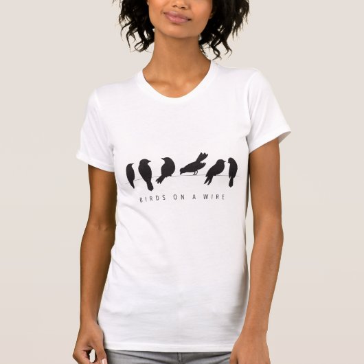 Camiseta Birds op een draad T-shirt (Voorkant)