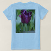 Camiseta blanca floral mujer t-shirt (Design achterkant)