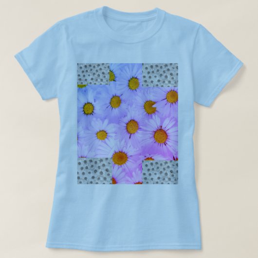 Camiseta blanca floral mujer t-shirt (Design voorkant)