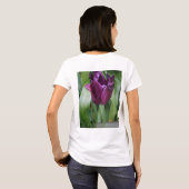 Camiseta blanca floral mujer t-shirt (Achterkant volledig)