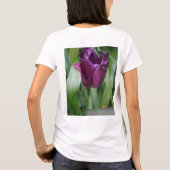 Camiseta blanca floral mujer t-shirt (Achterkant)