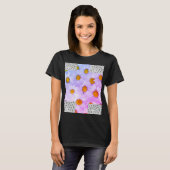 Camiseta blanca floral mujer t-shirt (Voorkant volledig)