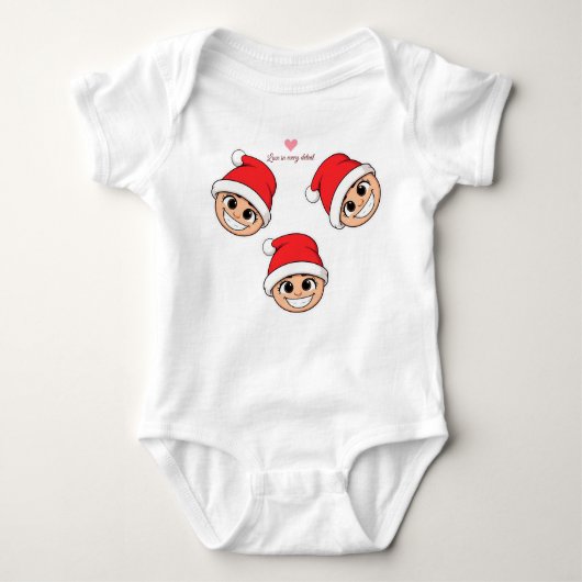 Camiseta body para bebe navidad romper (Voorkant)