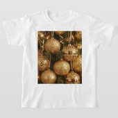 Camiseta Bolas Douradas de Natal T-shirt (Laagn)