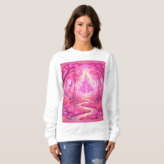Camiseta castelo rosa encantado trui (Voorkant volledig)