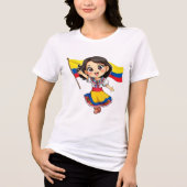 Camiseta chibi Estampado divertido Moda casual Art Tri-Blend Shirt (Voorkant)