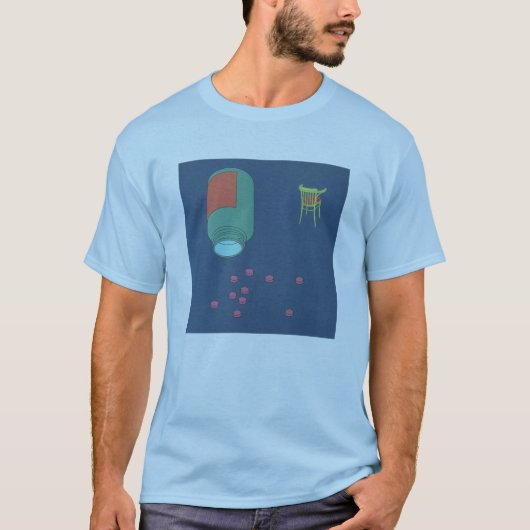 camiseta chill pill azul t-shirt (Voorkant)