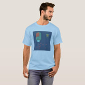 camiseta chill pill azul t-shirt (Voorkant volledig)