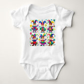 camiseta coelhos vestidos para o carnaval romper (Voorkant)