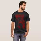 Camiseta com desenho vermelho t-shirt (Voorkant volledig)