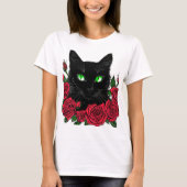 Camiseta com estampa de gato  t-shirt (Voorkant)