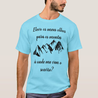 Camiseta com frase evangélica t-shirt