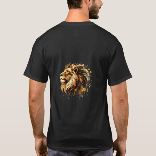 Camiseta con animales efecto pintura t-shirt (Achterkant)