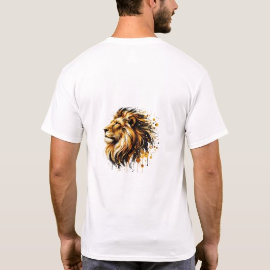 Camiseta con animales efecto pintura t-shirt (Achterkant)