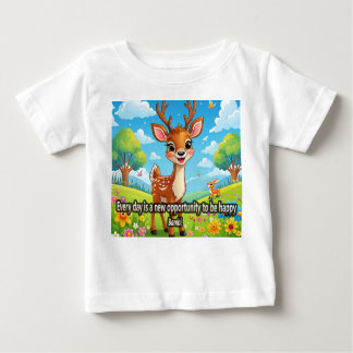 camiseta con Frase Inspiradora Infantil de Bambi