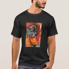 camiseta con pintura abstracta moderna t-shirt