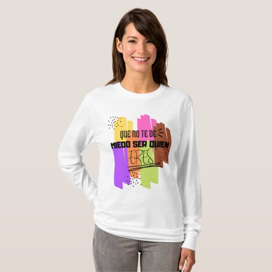 Camiseta con texto Inspiracional ' T-shirt (Voorkant volledig)
