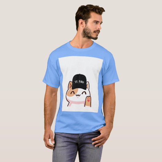 camiseta con un color fresco t-shirt (Voorkant volledig)