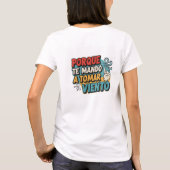 Camiseta corta para Mujer: No me saques el dedo T-shirt (Achterkant)