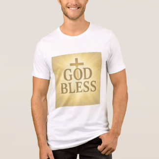 Camiseta Cristã God Bless – Presente Religioso Tri-Blend Shirt