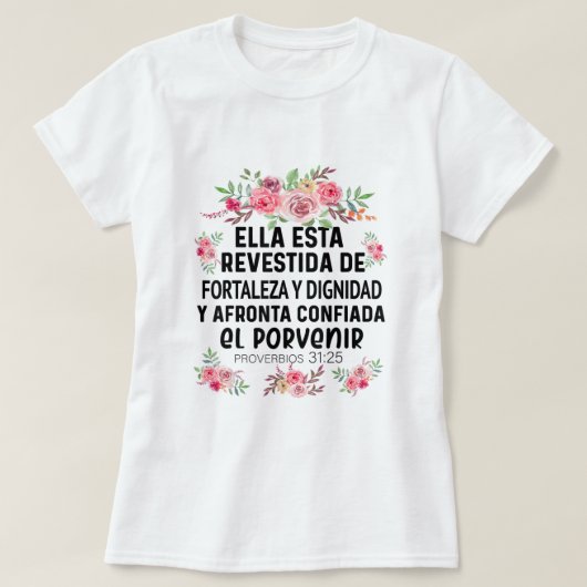 Camiseta cristiana en espanol Versiculo Spain Ch T-shirt (Design voorkant)