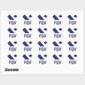 Camiseta da FGV Ronde Sticker (Vel)