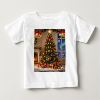 Camiseta de bebe de natal