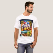 CAMISETA DE CUBA LIBRE T-SHIRT (Voorkant volledig)