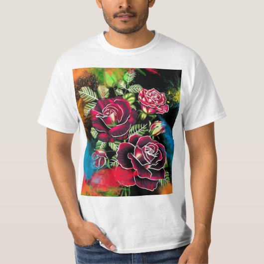  camiseta   de flor t-shirt (Voorkant)