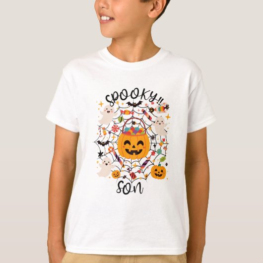 Camiseta de Halloween Kawaii para Mi Hijo T-shirt (Voorkant)