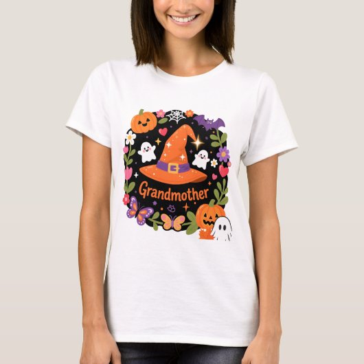 Camiseta de Halloween para Abuela T-shirt (Voorkant)