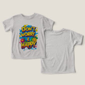 Camiseta de manga corta Don't Worry, Be Happy (Ontwerp Voorkant & Achterkant)