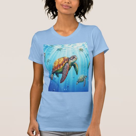 Camiseta de tortugas en el mar t-shirt (Voorkant)