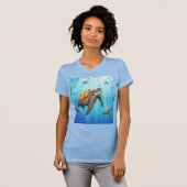 Camiseta de tortugas en el mar t-shirt (Voorkant volledig)