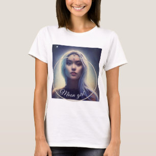 Camiseta dibujo mujer Luna Moon Girl T-shirt