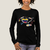 Camiseta Diseño Venezuela Patriótico con Corazón Tri-Blend Shirt (Voorkant)