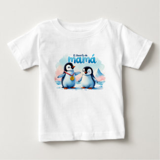 Camiseta divertida de pingüinos para bebé