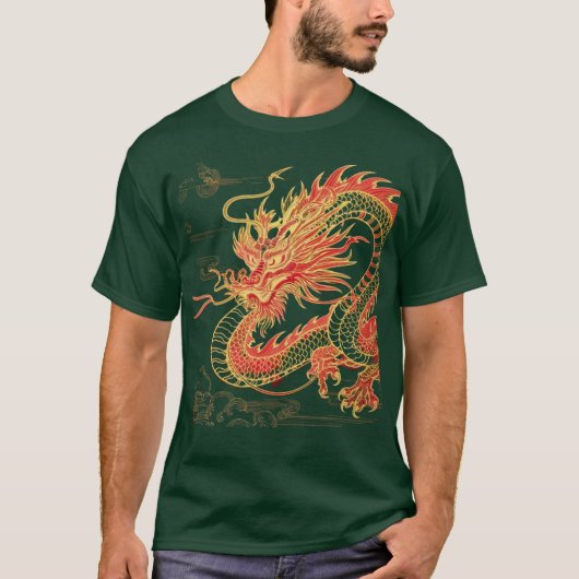 camiseta Dragón chino T-shirt (Voorkant)